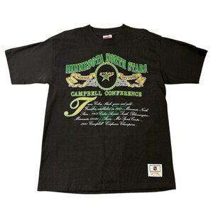 Vintage 90s Minnesota North Stars Nutmeg Mills Embroidered Logo NHL Men's L